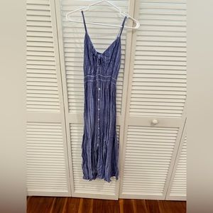 Rebellion Blue and White Midlength/maxi dress